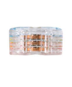 GloboStar® FAST-CONNECT 69908 Τριπλή Κλέμα Ταχείας Σύνδεσης & Διακλάδωσης Καλωδίων - 3 x Είσοδοι & 3 x Έξοδοι με Συμβατή Διατομή Καλωδίων 0.08mm² έως 2.5mm² - 250V/4KV 32A Max - Μ4 x Π4 x Υ1.5cm - Διάφανο με Πορτοκαλί, Κίτρινο & Μπλε - Πακέτο 5 Τεμαχίων - 5 Years Warranty 9 69908 4