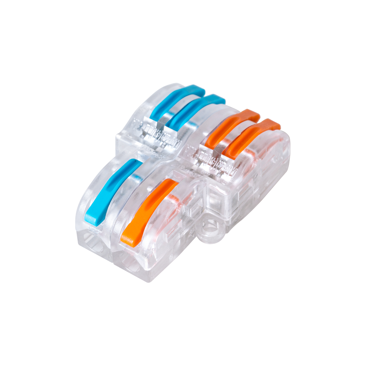 GloboStar® FAST-CONNECT 69909 Διπλή σε Τετραπλή Κλέμα Ταχείας Σύνδεσης & Διακλάδωσης Καλωδίων - 2 x Είσοδοι & 4 x Έξοδοι με Συμβατή Διατομή Καλωδίων 0.08mm² έως 2.5mm² - 250V/4KV 32A Max - Μ2.6 x Π4 x Υ1.5cm - Διάφανο με Πορτοκαλί & Μπλε - Πακέτο 5 Τεμαχίων - 5 Years Warranty 4 GloboStar® FAST-CONNECT 69909 Διπλή σε Τετραπλή Κλέμα Ταχείας Σύνδεσης & Διακλάδωσης Καλωδίων - 2 x Είσοδοι & 4 x Έξοδοι με Συμβατή Διατομή Καλωδίων 0.08mm² έως 2.5mm² - 250V/4KV 32A Max - Μ2.6 x Π4 x Υ1.5cm - Διάφανο με Πορτοκαλί & Μπλε - Πακέτο 5 Τεμαχίων - 5 Years Warranty - Image 2