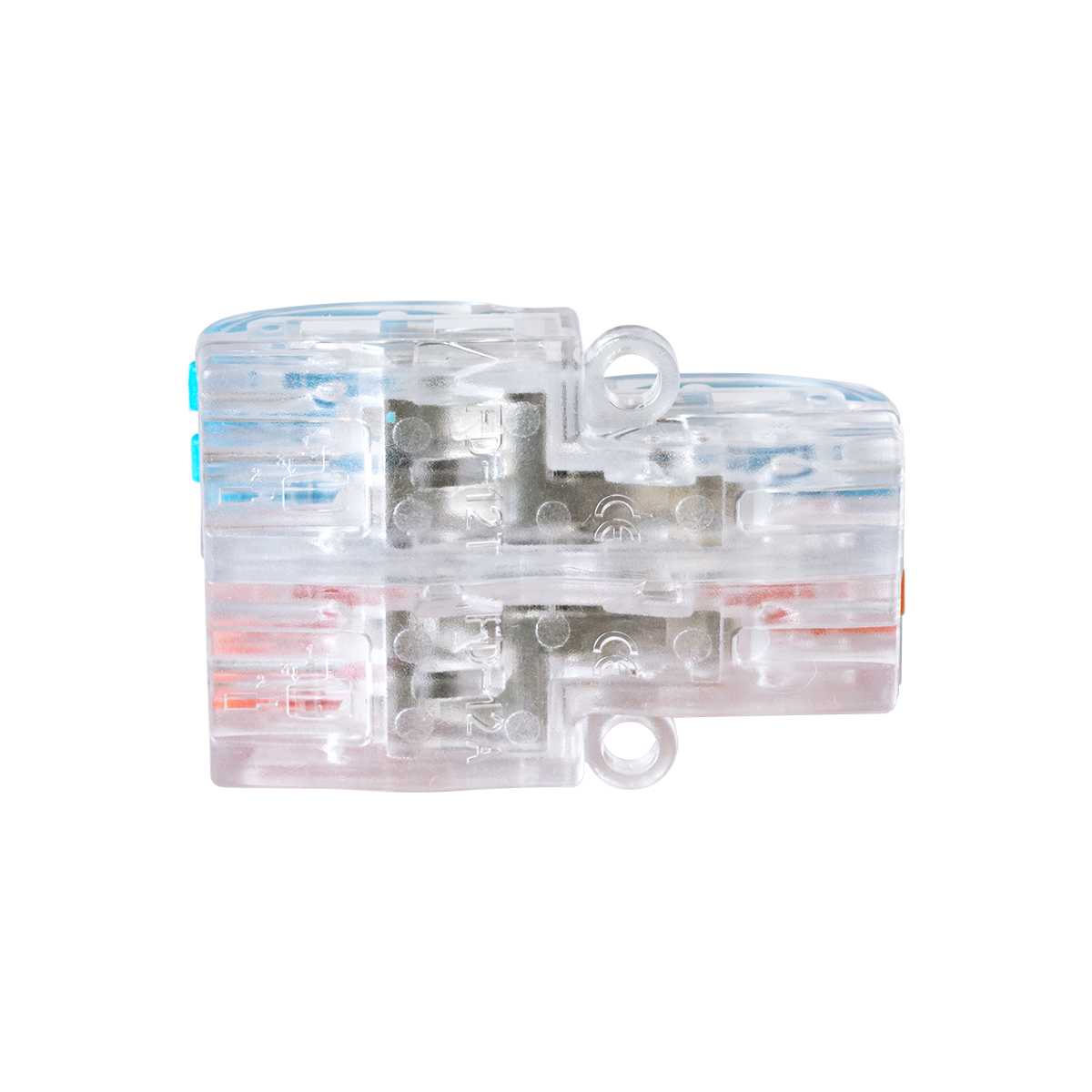 GloboStar® FAST-CONNECT 69909 Διπλή σε Τετραπλή Κλέμα Ταχείας Σύνδεσης & Διακλάδωσης Καλωδίων - 2 x Είσοδοι & 4 x Έξοδοι με Συμβατή Διατομή Καλωδίων 0.08mm² έως 2.5mm² - 250V/4KV 32A Max - Μ2.6 x Π4 x Υ1.5cm - Διάφανο με Πορτοκαλί & Μπλε - Πακέτο 5 Τεμαχίων - 5 Years Warranty 7 GloboStar® FAST-CONNECT 69909 Διπλή σε Τετραπλή Κλέμα Ταχείας Σύνδεσης & Διακλάδωσης Καλωδίων - 2 x Είσοδοι & 4 x Έξοδοι με Συμβατή Διατομή Καλωδίων 0.08mm² έως 2.5mm² - 250V/4KV 32A Max - Μ2.6 x Π4 x Υ1.5cm - Διάφανο με Πορτοκαλί & Μπλε - Πακέτο 5 Τεμαχίων - 5 Years Warranty - Image 5