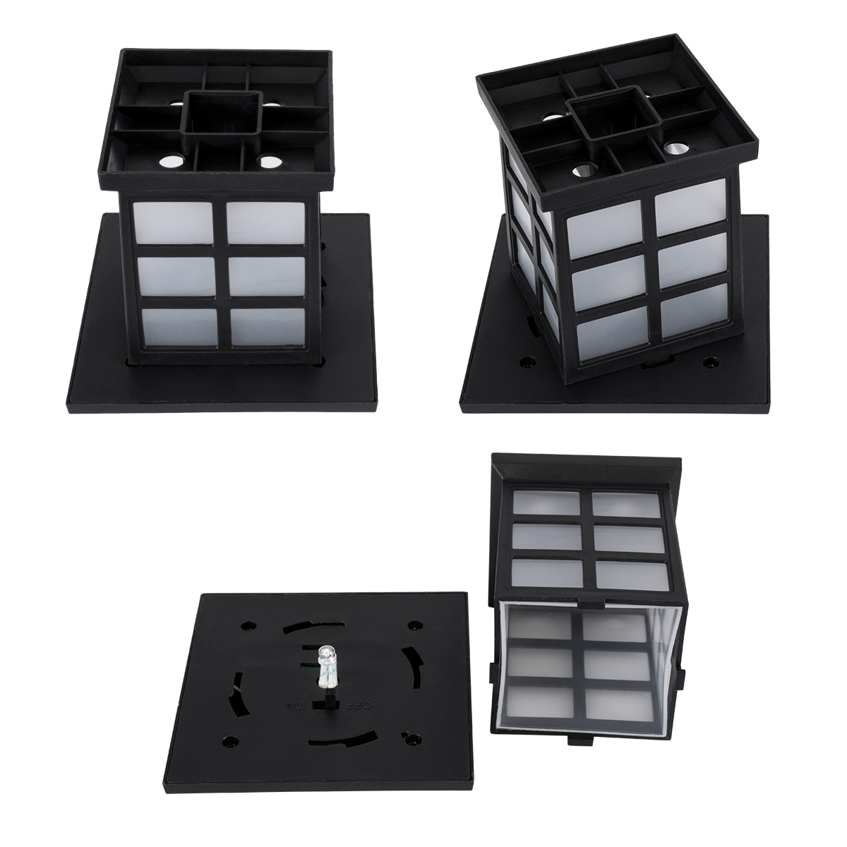 GloboStar® 69928 ΣΕΤ 2 Τεμαχίων Αυτόνομα Ηλιακά Φωτιστικά LED SMD 0.24W/Τεμ. 24lm/Τεμ. με Ενσωματωμένη Μπαταρία 600mAh - Φωτοβολταϊκό Πάνελ με Αισθητήρα Ημέρας-Νύχτας Αδιάβροχο IP65 Φανάρι Κήπου Τετράγωνο Ψυχρό Λευκό 6000K Μ8.5 x Π8.5 x Υ26.5cm 7 GloboStar® 69928 ΣΕΤ 2 Τεμαχίων Αυτόνομα Ηλιακά Φωτιστικά LED SMD 0.24W/Τεμ. 24lm/Τεμ. με Ενσωματωμένη Μπαταρία 600mAh - Φωτοβολταϊκό Πάνελ με Αισθητήρα Ημέρας-Νύχτας Αδιάβροχο IP65 Φανάρι Κήπου Τετράγωνο Ψυχρό Λευκό 6000K Μ8.5 x Π8.5 x Υ26.5cm - Image 5