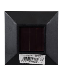 GloboStar® 69928 ΣΕΤ 2 Τεμαχίων Αυτόνομα Ηλιακά Φωτιστικά LED SMD 0.24W/Τεμ. 24lm/Τεμ. με Ενσωματωμένη Μπαταρία 600mAh - Φωτοβολταϊκό Πάνελ με Αισθητήρα Ημέρας-Νύχτας Αδιάβροχο IP65 Φανάρι Κήπου Τετράγωνο Ψυχρό Λευκό 6000K Μ8.5 x Π8.5 x Υ26.5cm 16 69928 7