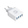 GloboStar® GloboStar® 69997 Φορτιστής Πρίζας Charger 4 x Type-A USB Port DC 5V 5.1A Max 5W