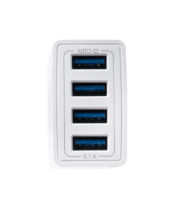 GloboStar® 69997 Φορτιστής Πρίζας Charger 4 x Type-A USB Port DC 5V 5.1A Max 5W 9 69997 5