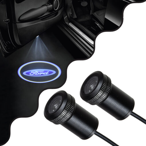 GloboStar® GloboStar® 81607 FORD Ghost Car Brand Logo Projector - Προτζέκτορας Προβολής Μάρκας Αυτοκινήτου LED CREE XHP35 3W 240lm 120° DC 12V IP20 Ψυχρό Λευκό 6000K