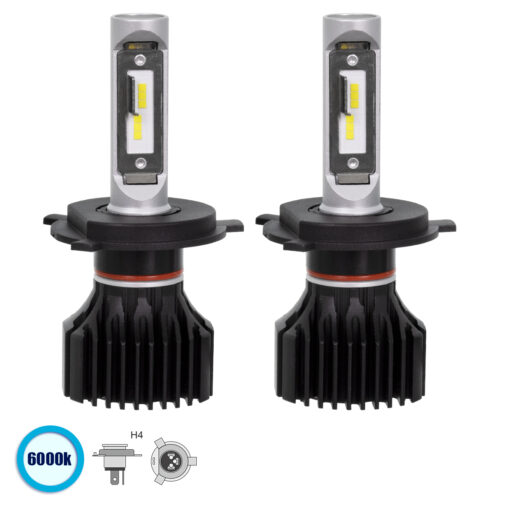 GloboStar® GloboStar® 85636 H4 X1 Line KIT Βασικού Φωτισμού Αυτοκινήτου & Φορτηγού 3nd Generation Can-Bus Series LED CREE CXB 150W 21000lm DC 9-32V Αδιάβροχο IP66 Ψυχρό Λευκό 6000K
