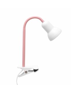 GloboStar® GloboStar® TAVOLO 204-0154 Παιδικό Eπιτραπέζιο Φωτιστικό Μονόφωτο 1 x E14 IP20 Ροζ & Λευκό - Μ11 x Π9 x Υ35cm