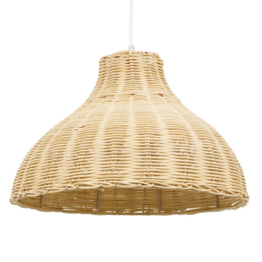 GloboStar® GLOBOSTAR® MAYOTTE 00724 Boho Κρεμαστό Φωτιστικό Οροφής με Ντουί 1 x E27 AC 220-240V IP20 - Μπεζ - Μ40 x Π40 x Υ28cm