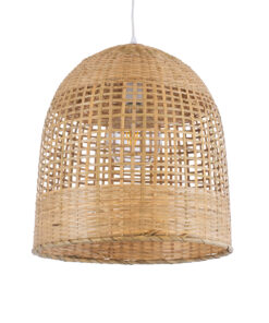 GloboStar® GLOBOSTAR® BORA-BORA 01735 Boho Κρεμαστό Φωτιστικό Οροφής με Ντουί 1 x E27 AC 220-240V IP20 - Μπεζ - Μ42 x Π42 x Υ44cm