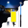 GloboStar® GloboStar® 85821 Τηλεσκοπικό Καλάμι Ψαρέματος 5m με Πάνελ Φωτισμού 800W 48000lm DC 12V Αδιάβροχο IP65 Ψυχρό Λευκό 6000K