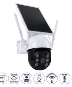 GloboStar® GloboStar® 86029 Αυτόνομη Ηλιακή IP Camera 1080P 2MP WiFi 4G SIM CARD 360° Μοιρών - 3200mAh - Φωτοβολταϊκό Πάνελ - Νυχτερινή Όραση με LED IR - Ανιχνευτή Κίνησης - Νυχτερινή Λήψη - Αδιάβροχη IP66 - Λευκό