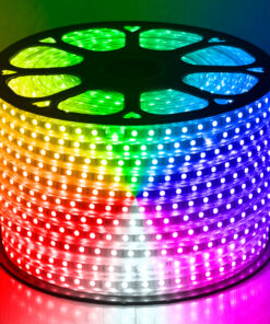 GloboStar® GLOBOSTAR® EPISLIM 70507 Ταινία LED 12W/m 960lm/m 120° DC 220-240V Αδιάβροχη IP65 60 x SMD5050 Chip/m Πολύχρωμο RGB Dimmable - M100 x Π1.5 x Υ0.6cm - 3 Χρόνια Εγγύηση