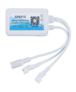 GloboStar® 70038 Ασύρματος LED Dream-Color Magic Digital RGBW Dual Controller Bluetooth με Χειριστήριο RF 16 Keys για LED Digital RGBW Προϊόντα 5v - 12v - 24v 2048 IC 10 70038 5