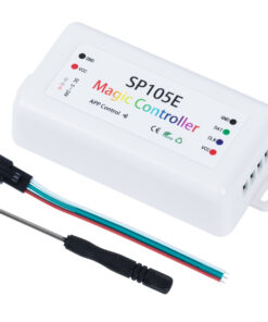 Alternative view of GloboStar® 70039 SP105E Ασύρματος WiFi LED FULL COLOR Magic Digital Pixel Controller iOS/Android Bluetooth για LED Digital Πολύχρωμα και Μονόχρωμα Προϊόντα DC 5-24V 1 x 2048 IC Max