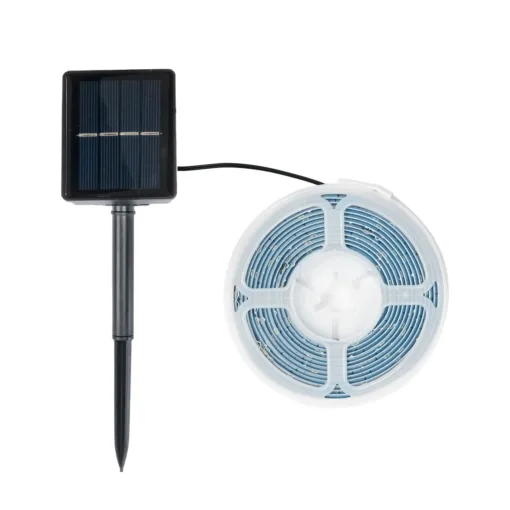 GloboStar® GloboStar® 70420 Αυτόνομο Ηλιακό Φωτοβολταϊκό Σετ με 3 Μέτρα Ταινία LED Θερμό Λευκό 3000k