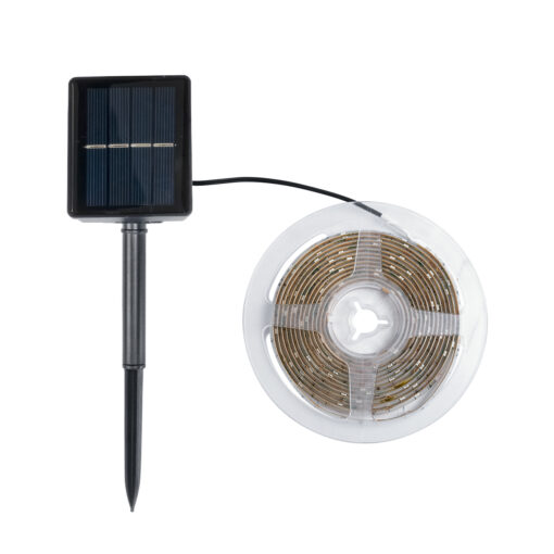 GloboStar® GloboStar® SOLAR LEDSTRIP 70421 Αυτόνομο Ηλιακό Σετ Ταινία LED 3m 3W/3m 90LED 2835 SMD 30lm/m 120° με Ενσωματωμένα Προγράμματα Λειτουργίας - Αδιάβροχο IP65 - RGB - Μ300 x Π0.8 x Υ0.3cm - 2 Χρόνια Εγγύηση