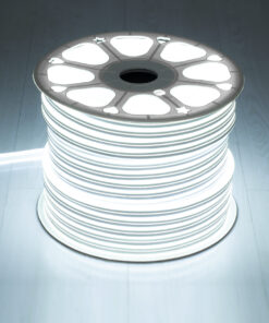 Alternative view of GloboStar® 70480 DOUBLE-SIDED 120°+120° Degree Neon Flex Epistar LED SMD 2835 1m 12W/m 120LED/m 1320lm/m 120°+120° DC 24V Αδιάβροχη IP68 Ψυχρό Λευκό 6000K Dimmable