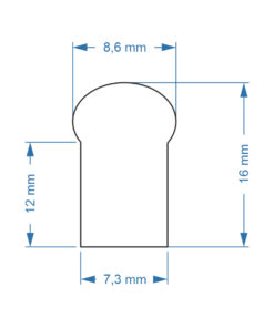 GloboStar® 70567 OVALE 120° Degree Neon Flex Epistar LED SMD 2835 1m 12W/m 120LED/m 840lm/m 120° DC 24V Αδιάβροχη IP68 Ροζ Dimmable 7 70567 3