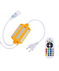 Alternative view of GloboStar® 70645 RGB Controller με Ασύρματο Χειριστήριο IR - Μεταλλάκτης Τροφοδοσίας AC/DC 230V IP68 για TUBE 360° Degree Neon Flex LED RGB 4 Pin Max 1500W - Έως 100 Μέτρα