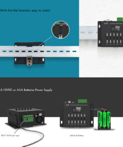 GloboStar® 70675 AJ6 SKYDANCE DMX 6 Channel Fader Console - Κονσόλα Φωτισμού 6 Καναλιών DMX DC 5-12V ή 3 x AAA Μπαταρίες - IP20 Μ10 x Π7 x Υ4cm - 5 Years Warranty 30 70675 15