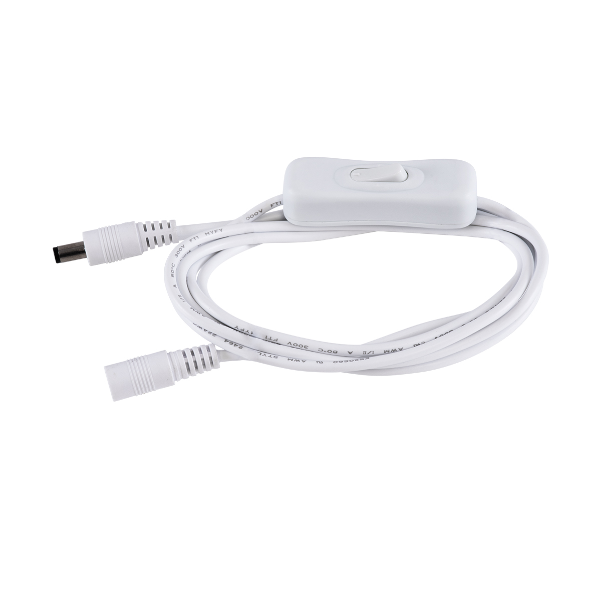 GloboStar® 70681 Καλώδιο Διακόπτης ON/OFF DC 12-24V 180cm από Jack Male 2.1x5.5mm σε Female 2.1x5.5mm Λευκό L185 x W1.9 x H1.5cm 4 GloboStar® 70681 Καλώδιο Διακόπτης ON/OFF DC 12-24V 180cm από Jack Male 2.1x5.5mm σε Female 2.1x5.5mm Λευκό L185 x W1.9 x H1.5cm - Image 2