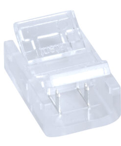 GloboStar® GloboStar® 70685 Ενωτικός Σύνδεσμος για Μονόχρωμη Ταινία LED 10mm 2 PIN σε Μονόχρωμη Ταινία LED 10mm 2 PIN Μ1.9 x Π1.3 x Υ0.7cm Διάφανο