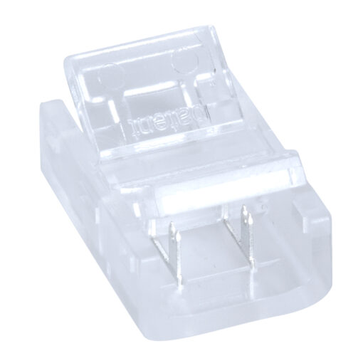 GloboStar® GloboStar® 70685 Ενωτικός Σύνδεσμος για Μονόχρωμη Ταινία LED 10mm 2 PIN σε Μονόχρωμη Ταινία LED 10mm 2 PIN Μ1.9 x Π1.3 x Υ0.7cm Διάφανο