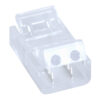GloboStar® GloboStar® 70686 Ενωτικός Σύνδεσμος για Μονόχρωμη Ταινία LED 10mm 2 PIN σε Καλώδιο Τροφοδοσίας Ατερμάτιστο 2 PIN Μ2.1 x Π1.3 x Υ0.7cm Διάφανο