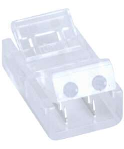 GloboStar® GloboStar® 70686 Ενωτικός Σύνδεσμος για Μονόχρωμη Ταινία LED 10mm 2 PIN σε Καλώδιο Τροφοδοσίας Ατερμάτιστο 2 PIN Μ2.1 x Π1.3 x Υ0.7cm Διάφανο
