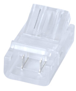 GloboStar® 70686 Ενωτικός Σύνδεσμος για Μονόχρωμη Ταινία LED 10mm 2 PIN σε Καλώδιο Τροφοδοσίας Ατερμάτιστο 2 PIN Μ2.1 x Π1.3 x Υ0.7cm Διάφανο 6 70686 3