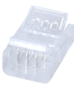 GloboStar® 70687 Ενωτικός Σύνδεσμος για Πολύχρωμη Ταινία LED RGB 10mm 4 PIN σε Πολύχρωμη Ταινία LED RGB 10mm 4 PIN Μ1.9 x Π1.4 x Υ0.7cm Διάφανο 6 70687 3