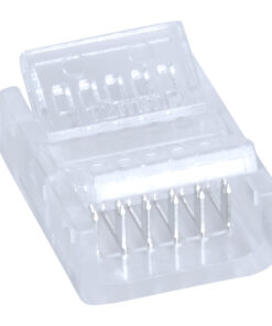 GloboStar® GLOBOSTAR® STRIPART 70689 Ενωτικός Ταχυσύνδεσμος για Πολύχρωμη RGBW+WW Ταινία LED 6Pin 12mm σε Πολύχρωμη RGBW+WW Ταινία LED 6Pin 12mm IP20 - Μ1.9 x Π1.6 x Υ0.7cm