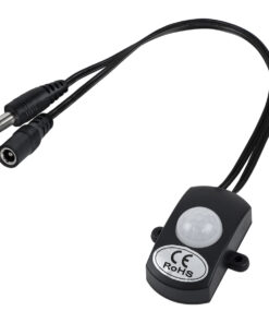 GloboStar® GLOBOSTAR® SENSORE 70693 Ανιχνευτής PIR / Αισθητήρας Κίνησης 180° DC 12-24V 6A 144W Max IP20 - Μ30 x Π4 x Υ2.3cm - 2 Χρόνια Εγγύηση