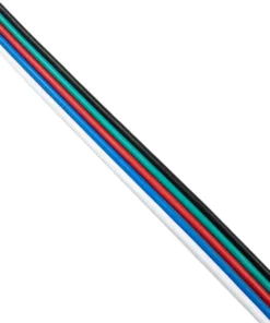 Alternative view of GloboStar® 70737 Εύκαμπτο Πλακέ Καλώδιο 1m RGBW 5 x 0.75mm²