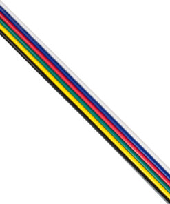 Alternative view of GloboStar® 70738 Εύκαμπτο Πλακέ Καλώδιο 1m RGB+CCT 6 x 0.25mm²