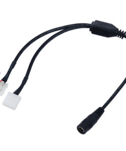 GloboStar® GloboStar® 70742 Καλώδιο Τροφοδοσίας DC για 2 Ταινίες LED από Female 2.1x5.5 σε 2 x 10mm 2 PIN Connector Μ32.3 x Π2 x Υ1cm
