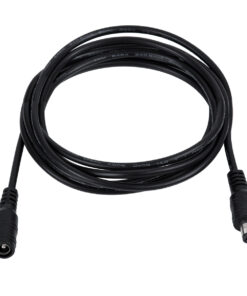 GloboStar® GloboStar® 70745 Καλώδιο Τροφοδοσίας DC Προέκταση 2 Μέτρων από Jack 2.1x5.5mm Male σε Female 2.1x5.5mm Μ200 x Π1.1cm Μαύρο