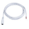 GloboStar® GloboStar® 70746 Καλώδιο Τροφοδοσίας DC 2 Μέτρων από Female 2.1x5.5mm σε 2 x 0.3mm Ατερμάτιστο Καλώδιο Μ200 x Π1.1cm Λευκό