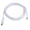 GloboStar® GloboStar® 70747 Καλώδιο Τροφοδοσίας DC 2 Μέτρων από Jack Male 2.1x5.5mm σε 2 x 0.3mm Ατερμάτιστο Καλώδιο Μ200 x Π1.1cm Λευκό