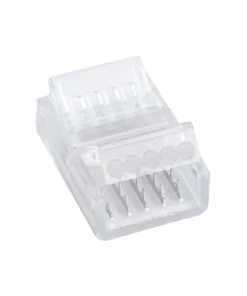 Alternative view of GloboStar® 70757 Ενωτικός Σύνδεσμος για Πολύχρωμη Ταινία LED RGBW 12mm 6 PIN σε Πολύχρωμη Ταινία LED RGBW 12mm 5 PIN Μ2.5 x Π1.5 x Υ1cm Διάφανο