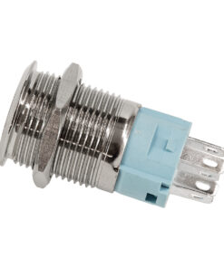 GloboStar® 70781 LED Φωτιζόμενος Διακόπτης Χωνευτός - Μπουτόν On/Off Ανοξείδωτος DC 12V με Angel Eye Αδιάβροχο Φ18mm IP67 Κόκκινο 11 70781 3