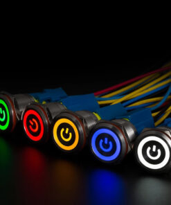 GloboStar® 70781 LED Φωτιζόμενος Διακόπτης Χωνευτός - Μπουτόν On/Off Ανοξείδωτος DC 12V με Angel Eye Αδιάβροχο Φ18mm IP67 Κόκκινο 12 70781 4