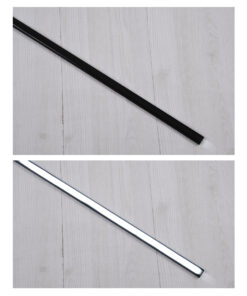 GloboStar® SURFACE-PROFILE 70806-2M Προφίλ Αλουμινίου - Βάση & Ψύκτρα Ταινίας LED με Μαύρο Φιμέ Κάλυμμα - Επιφανειακή Χρήση - Πατητό Κάλυμμα - Μαύρο - 2 Μέτρα - Πακέτο 5 Τεμαχίων - Μ200 x Π1.6 x Υ0.7cm 9 70806 2m 4