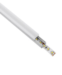 GloboStar® GloboStar® GLASSBOARD-PROFILE 70808-3M Προφίλ Αλουμινίου - Βάση & Ψύκτρα Ταινίας LED με Λευκό Γαλακτερό Κάλυμμα - Χρήση για Μοριακό Φωτισμό Γυαλιού Πάχους 8mm - Πατητό Κάλυμμα - Ασημί - 3 Μέτρα - Πακέτο 5 Τεμαχίων - Μ300 x Π1.1 x Υ1.7cm