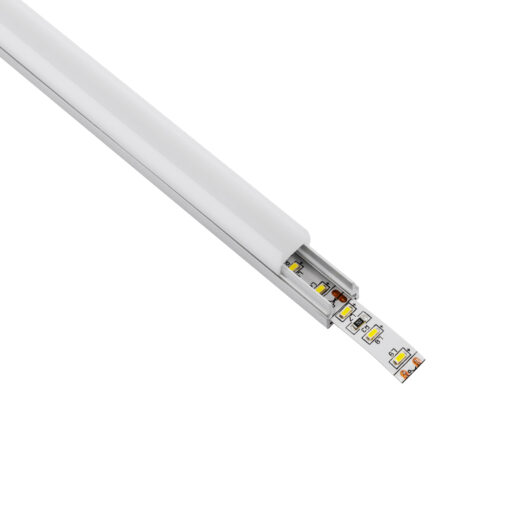 GloboStar® GloboStar® GLASSBOARD-PROFILE 70808-3M Προφίλ Αλουμινίου - Βάση & Ψύκτρα Ταινίας LED με Λευκό Γαλακτερό Κάλυμμα - Χρήση για Μοριακό Φωτισμό Γυαλιού Πάχους 8mm - Πατητό Κάλυμμα - Ασημί - 3 Μέτρα - Πακέτο 5 Τεμαχίων - Μ300 x Π1.1 x Υ1.7cm