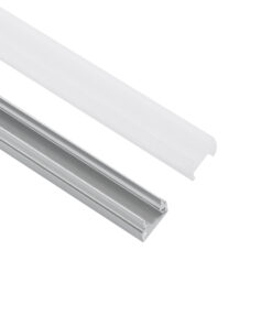 Alternative view of GloboStar® GLASSBOARD-PROFILE 70808-3M Προφίλ Αλουμινίου - Βάση & Ψύκτρα Ταινίας LED με Λευκό Γαλακτερό Κάλυμμα - Χρήση για Μοριακό Φωτισμό Γυαλιού Πάχους 8mm - Πατητό Κάλυμμα - Ασημί - 3 Μέτρα - Πακέτο 5 Τεμαχίων - Μ300 x Π1.1 x Υ1.7cm