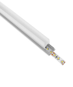 GloboStar® GloboStar® GLASSBOARD-PROFILE 70812-3M Προφίλ Αλουμινίου - Βάση & Ψύκτρα Ταινίας LED με Λευκό Γαλακτερό Κάλυμμα - Χρήση για Μοριακό Φωτισμό Γυαλιού Πάχους 10mm - Πατητό Κάλυμμα - Ασημί - 3 Μέτρα - Πακέτο 5 Τεμαχίων - Μ300 x Π1.7 x Υ3cm