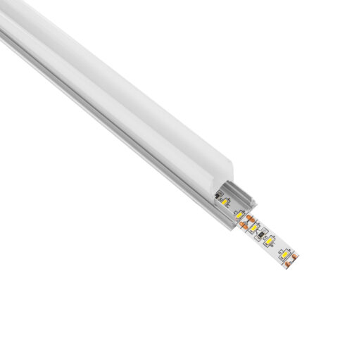 GloboStar® GloboStar® GLASSBOARD-PROFILE 70812-3M Προφίλ Αλουμινίου - Βάση & Ψύκτρα Ταινίας LED με Λευκό Γαλακτερό Κάλυμμα - Χρήση για Μοριακό Φωτισμό Γυαλιού Πάχους 10mm - Πατητό Κάλυμμα - Ασημί - 3 Μέτρα - Πακέτο 5 Τεμαχίων - Μ300 x Π1.7 x Υ3cm