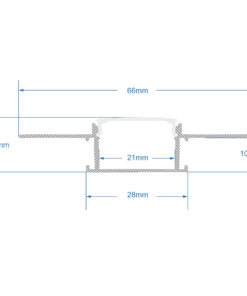 GLOBOSTAR® ALP-PLASTERIN GYPSO 70819-3M Χωνευτό Προφίλ Αλουμινίου Ειδικό για Γυψοσανίδα με Λευκό Γαλακτερό Πατητό Κάλυμμα για Ταινίες LED IP20 - Ασημί & Λευκό - Μ300 x Π6.7 x Υ1.3cm - Πακέτο 5 Τεμαχίων 15 70819 3m 44