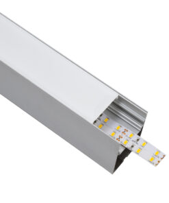 GloboStar® SURFACEPENDANT-PROFILE 70826-3M Προφίλ Αλουμινίου - Βάση & Ψύκτρα Ταινίας LED με Λευκό Γαλακτερό Κάλυμμα - Επιφανειακή & Κρεμαστή Χρήση - Πατητό Κάλυμμα - Ασημί - 3 Μέτρα - Μ300 x Π5 x Υ7cm 11 70826 3m 3