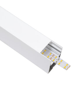 GloboStar® SURFACEPENDANT-PROFILE 70827-3M Προφίλ Αλουμινίου - Βάση & Ψύκτρα Ταινίας LED με Λευκό Γαλακτερό Κάλυμμα - Επιφανειακή & Κρεμαστή Χρήση - Πατητό Κάλυμμα - Λευκό - 3 Μέτρα - Μ300 x Π5 x Υ7cm 11 70827 3m 3